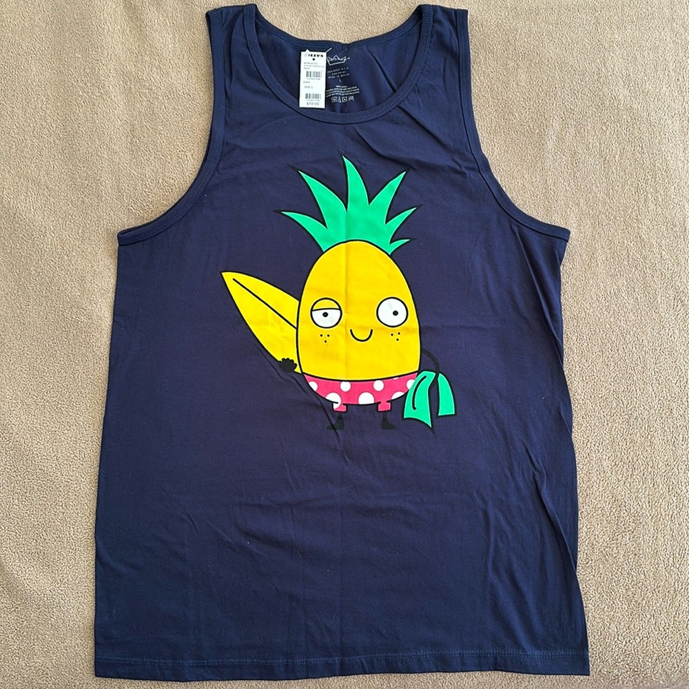 Men’s Pineapple Surfer Tank Top